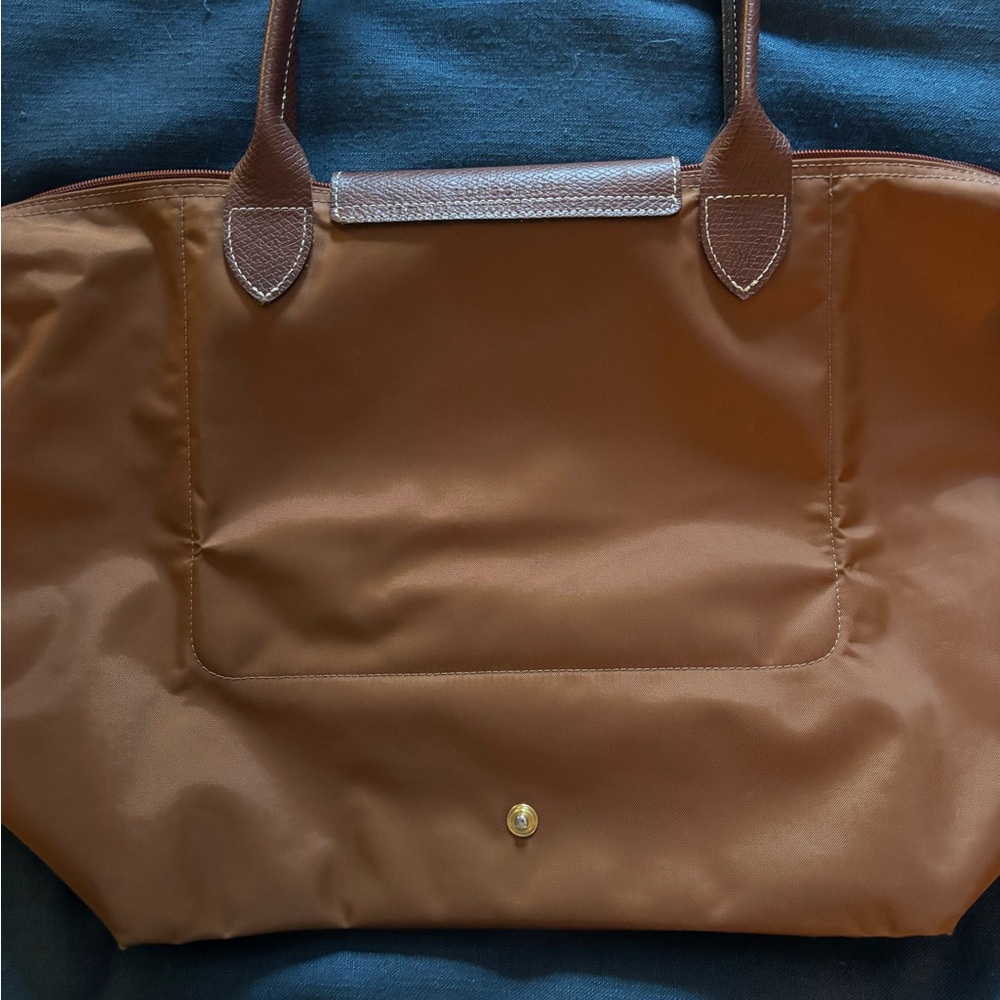 Longchamp Large Le Pliage Cognac Tote Bag - Picture 2 of 6